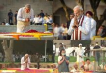 गांधी जयंती पर दिखा अलग अंदाज: पीएम मोदी, सोनिया-राहुल ने जोड़े हाथ, खरगे से भी हुई बातचीत